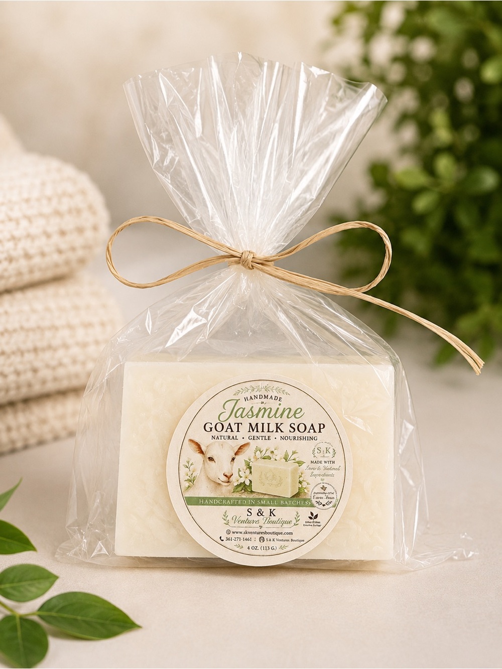Jasmine Goat Milk Soap - Cream